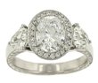 Trapezoid Diamond Engagement Ring