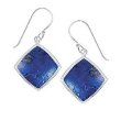 Boma Diamond-Shaped Lapis Earrings