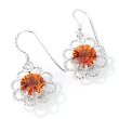 Sterling Silver and Platinum Quartz Stud Earrings