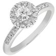 14K White Gold Diamond Engagement Ring