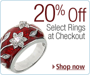 20% Off Select Rings at Checkout