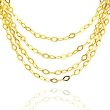 Sterling Silver Square Drop Link Necklace--$38.95