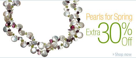 Extra 30% Off at Checkout on Pearls for Spring