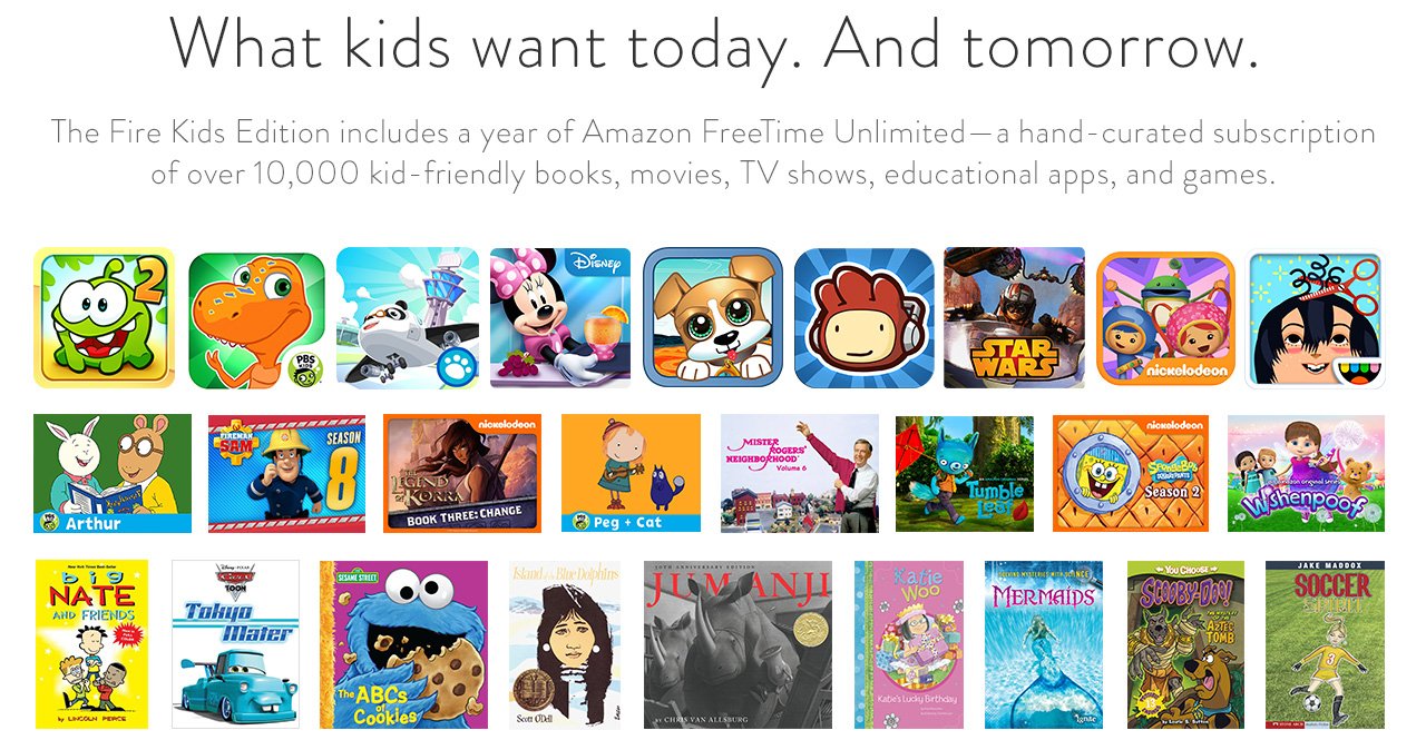 What kids want today. And tomorrow.