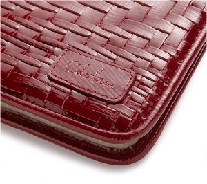 Cole Haan ruby sugar patent leather cover corner detail