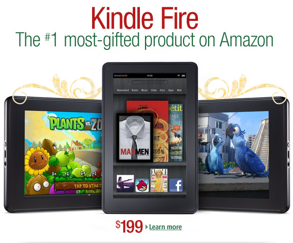 Kindle Fire: The #1 most-gifted product on Amazon, $199