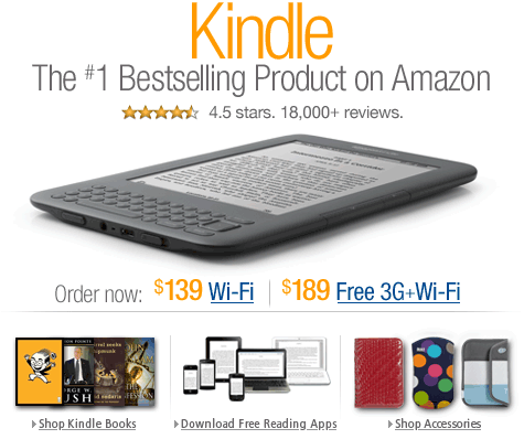 Kindle, the #1 Bestselling Product on Amazon