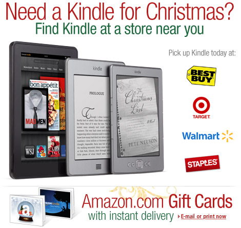 Need Kindle for Christmas? Find Kindle at a store near you