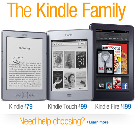 The all-new Kindle Family, from $79