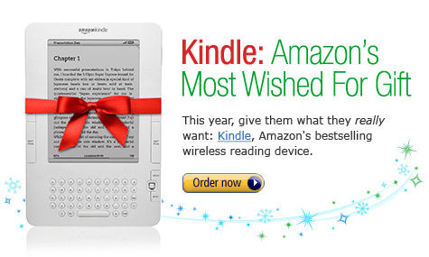 Amazon's Most Wished For Gift:  Kindle with Global Wireless