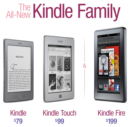 The all-new Kindle Family, from $79