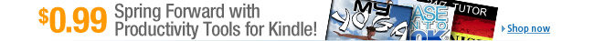 Productivity helpers on Kindle for $0.99; Shop now