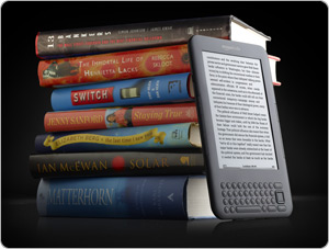 Kindle can hold over 3,500 books