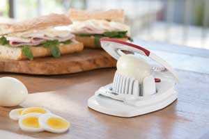 Zyliss Egg Cutter lifestyle egg slices