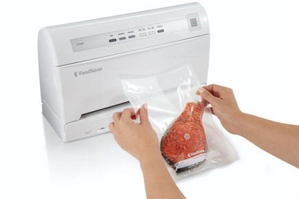 Step 2 of vacuum sealing