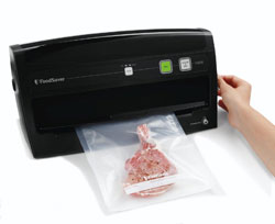 Step 2 of vacuum sealing