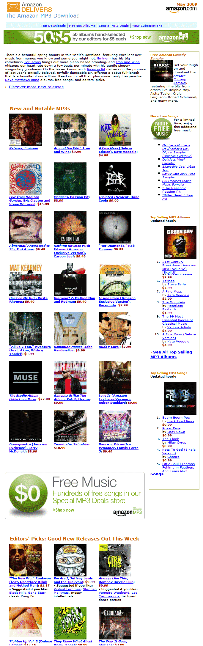 Amazon MP3 Download Preview