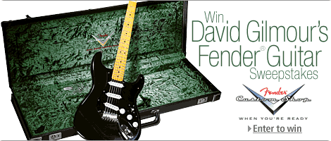 David Gilmour Guitar Sweepstakes