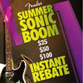 Fender Sonic Boom Instant Rebate