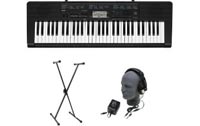 Casio CTK-2300 61-Key Premium Portable Keyboard Package with Headphones, Stand and Power Supply