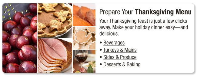 Thanksgiving Menu