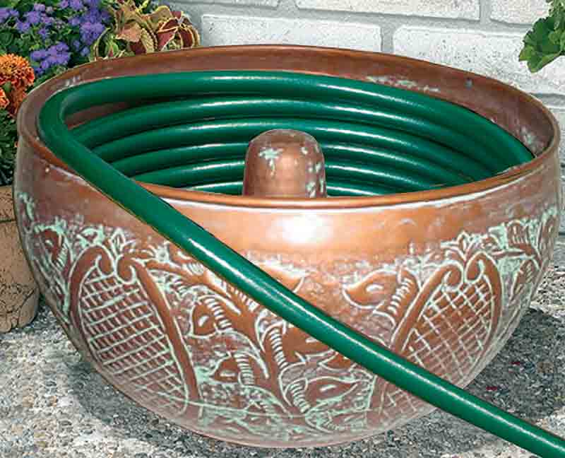 CobraCo HHRLEF Leaf Design Copper Finish Hose Holder