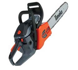 Tanaka 14-Inch Rear-Handle Chain Saw with Orgeon Bar and Chain