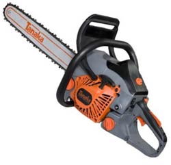 Tanaka 18-Inch Rear-Handle Chain Saw with Oregon Bar and Chain