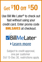 Bill Me Later Fall Promotion