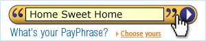 Choose your PayPhrase