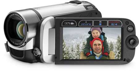 Canon FS22 camcorder highlights
