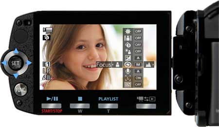Canon VIXIA HFS100 camcorder highlights
