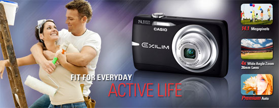casio z550 lifestyle 550x Casio Exilim 14.1 megapixel Digital Camera