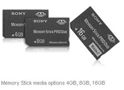 Sony Webbie camcorder highlights