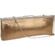 Calvin Klein Metallic Large Lux Clutch