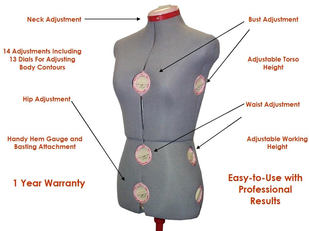 Dress form diagram