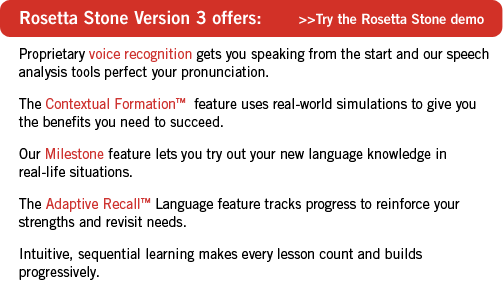 Rosetta Stone demo