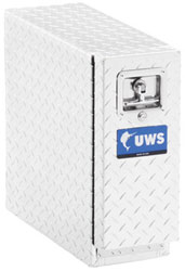 Front, angled view of the UWS DS-18 18-inch Drawer Slide Box with door closed