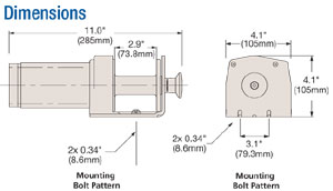 Schematics of the Superwinch LT2000 Utility Winch