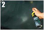 Step two in using the Stoner 99011 Premium Glass Cleaning Kit