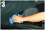 Step three in using the Stoner 99011 Premium Glass Cleaning Kit