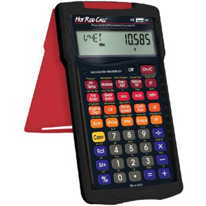 The Hot Rod Calc Road and Strip Performance Calculator front view