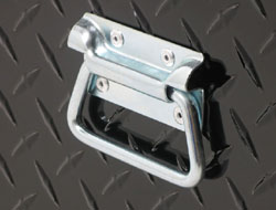 Image of one of the two steel side handles built into the UWS ATV-BLK Black ATV Chest Image of one of the two steel side handles built into the UWS ATV-BLK Black ATV Chest