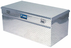 Front, angled view of the UWS TBC-48-CB 48-inch standard chest for combo L-shaped tank Front, angled view of the UWS TBC-48-CB 48-inch standard chest for combo L-shaped tank