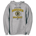 Boston Bruins Stacked Logo Hooded Fleece Sweatshirt