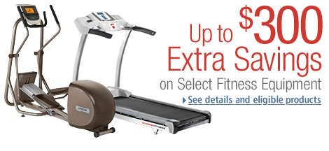Up to $300 Extra Savings on Select Fitness Equipment