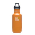 Klean Kanteen Stainless Steel Orange Sunset Colored Water Bottle with Poly Loop Cap