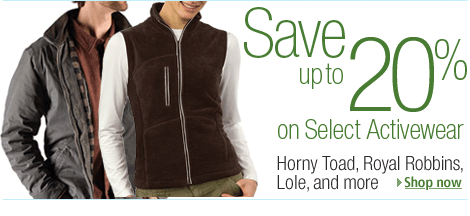 Up to 20% Savings on Select Activewear