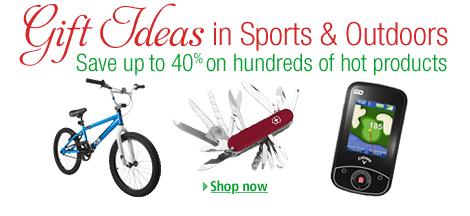 Save up to 40% on Gifts in Sports & Outdoors