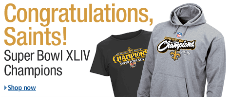 Congratulations, Saints! Super Bowl XLIV Champions